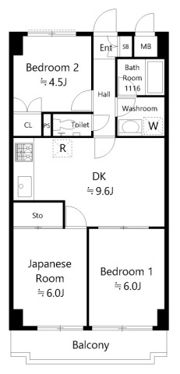 スカイパレス東戸塚の間取り画像