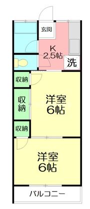 コーポ紺屋1号棟の間取り画像
