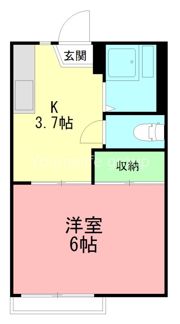 コーポハナミズキの間取り画像