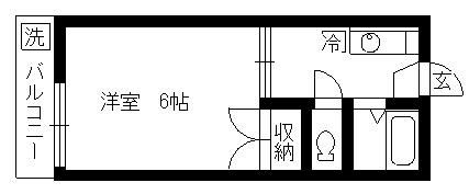 ヤングプラザの間取り画像