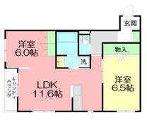 Clef Ouestの間取り画像