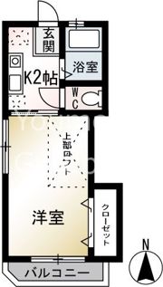 ハイツ茅ヶ崎の間取り画像