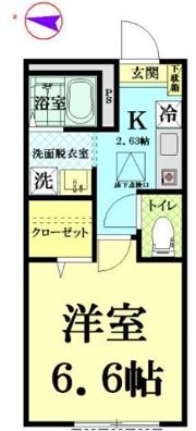 フラットヒルの間取り画像