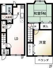 パークサイドテラスAの間取り画像