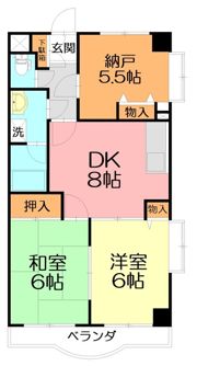ドルチェ芦屋の間取り画像