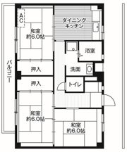 ビレッジハウス二宮1号棟の間取り画像