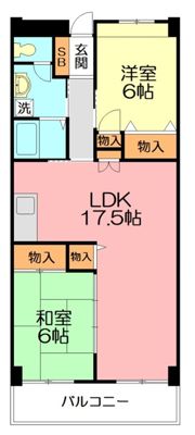 サンプラザ湘南の間取り画像