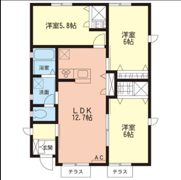長田戸建Eの間取り画像