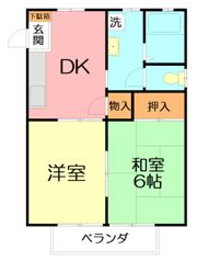 カサブランカ高橋の間取り画像