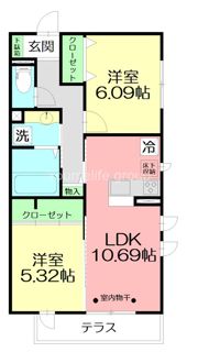 Green Hills 湘南 A棟の間取り画像