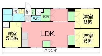 コーポ一ノ森の間取り画像