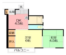 石田荘の間取り画像