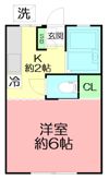 ハイツヒロ（女子学生限定）の間取り画像