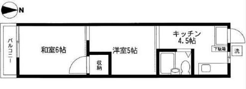 コーポ海老名の間取り画像
