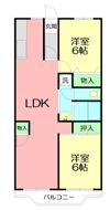 ボヌール秦野IIの間取り画像