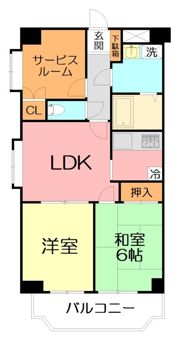 カサグランデ湘南の間取り画像