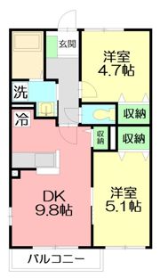 メゾンヴェルジェの間取り画像