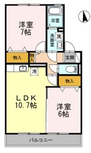 ラマージュIの間取り画像