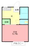コスモハイツすぎなの間取り画像