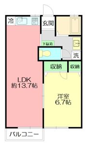 ルミネンス湘南桂台Sの間取り画像