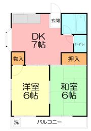 メゾンわかばの間取り画像
