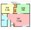 第二植原ハイツの間取り画像