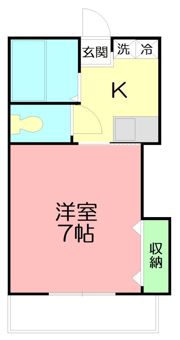 クレール中原の間取り画像