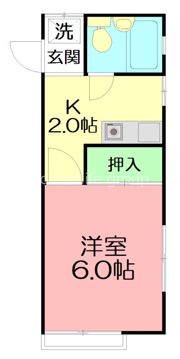 鶴巻フラットの間取り画像