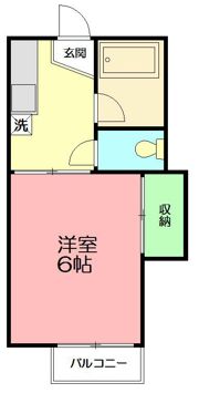 第一コーポ萩山の間取り画像