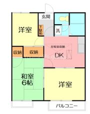 メゾン中野Bの間取り画像
