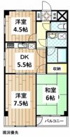 マンションアドミールの間取り画像