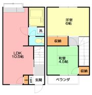 シーサイド川瀬Bの間取り画像