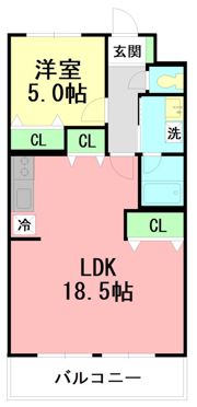 メゾンワタナベIIの間取り画像