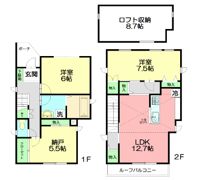 浜竹4丁目貸家の間取り画像