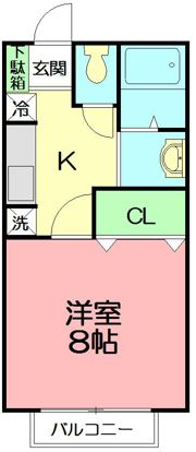 第11山仁ハイツBの間取り画像