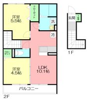 大黒屋ハイツ一番館の間取り画像