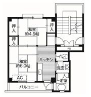 ビレッジハウス戸川2号棟の間取り画像