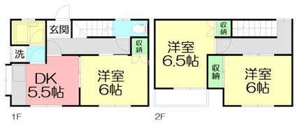 日比野ハイツ1Bの間取り画像