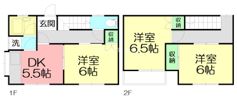 日比野ハイツ1Bの間取り画像