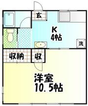 朝日ハイツの間取り画像