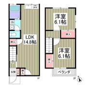 大磯ハイツB棟の間取り画像