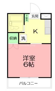 ジュネス米山の間取り画像