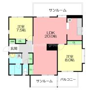 戸塚区矢部町マンションの間取り画像