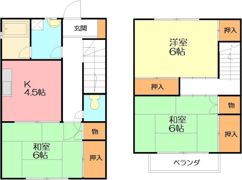 田中テラスハウスの間取り画像