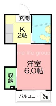 英桜コーポの間取り画像