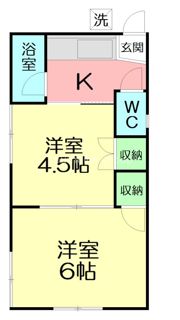土方ハイツの間取り画像