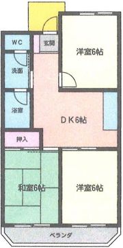 メゾン長井の間取り画像
