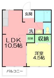 グリーンタウンコーポの間取り画像