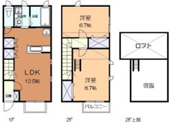 ボヌール・Bの間取り画像