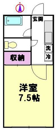 第一コーポ秀美の間取り画像